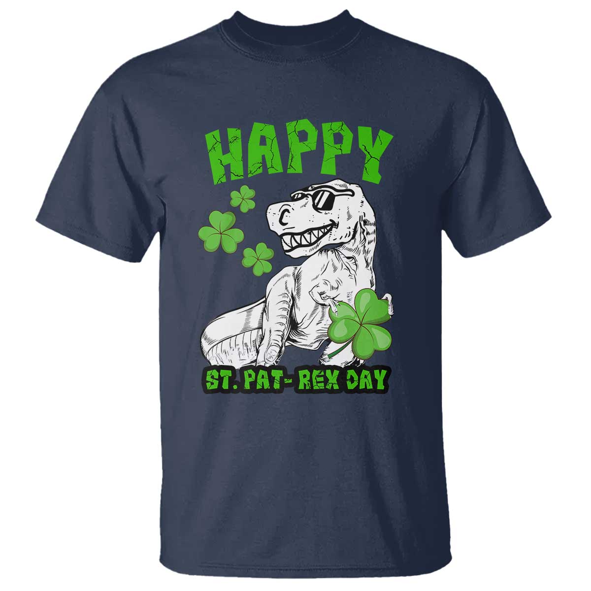 Dinosaur St Patricks Day T Shirt Irish Boy School Toddler