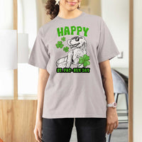 Dinosaur St Patricks Day T Shirt For Women Irish Boy School Toddler