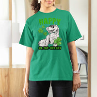 Dinosaur St Patricks Day T Shirt For Women Irish Boy School Toddler