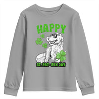 Dinosaur St Patricks Day Youth Sweatshirt Irish Boy School Toddler