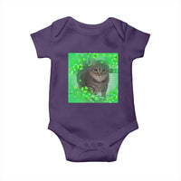 Funny Cat Meme St Patricks Day Baby Onesie Lucky Shamrock Goofy Ahh Cat
