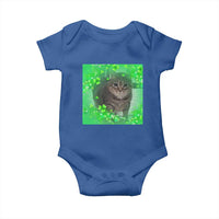 Funny Cat Meme St Patricks Day Baby Onesie Lucky Shamrock Goofy Ahh Cat