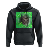 Funny Cat Meme St Patricks Day Hoodie Lucky Shamrock Goofy Ahh Cat