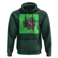 Funny Cat Meme St Patricks Day Hoodie Lucky Shamrock Goofy Ahh Cat