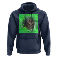 Funny Cat Meme St Patricks Day Hoodie Lucky Shamrock Goofy Ahh Cat