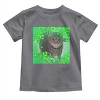 Funny Cat Meme St Patricks Day Toddler T Shirt Lucky Shamrock Goofy Ahh Cat