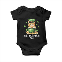 St. Patrick's Day Irish Cat Baby Onesie Kitty Saint Pattys Lucky Shamrocks