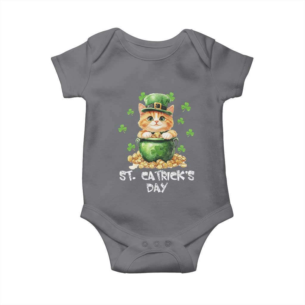 St. Patrick's Day Irish Cat Baby Onesie Kitty Saint Pattys Lucky Shamrocks