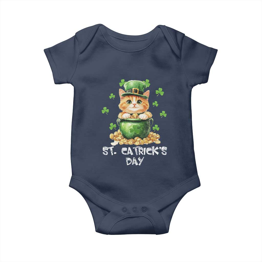 St. Patrick's Day Irish Cat Baby Onesie Kitty Saint Pattys Lucky Shamrocks