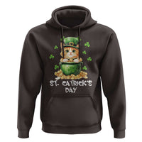 St. Patrick's Day Irish Cat Hoodie Kitty Saint Pattys Lucky Shamrocks