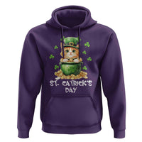 St. Patrick's Day Irish Cat Hoodie Kitty Saint Pattys Lucky Shamrocks