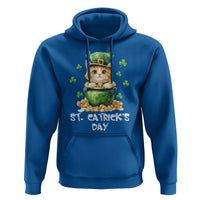 St. Patrick's Day Irish Cat Hoodie Kitty Saint Pattys Lucky Shamrocks