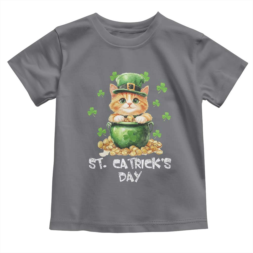 St. Patrick's Day Irish Cat Toddler T Shirt Kitty Saint Pattys Lucky Shamrocks