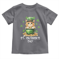 St. Patrick's Day Irish Cat Toddler T Shirt Kitty Saint Pattys Lucky Shamrocks