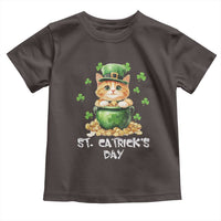 St. Patrick's Day Irish Cat Toddler T Shirt Kitty Saint Pattys Lucky Shamrocks