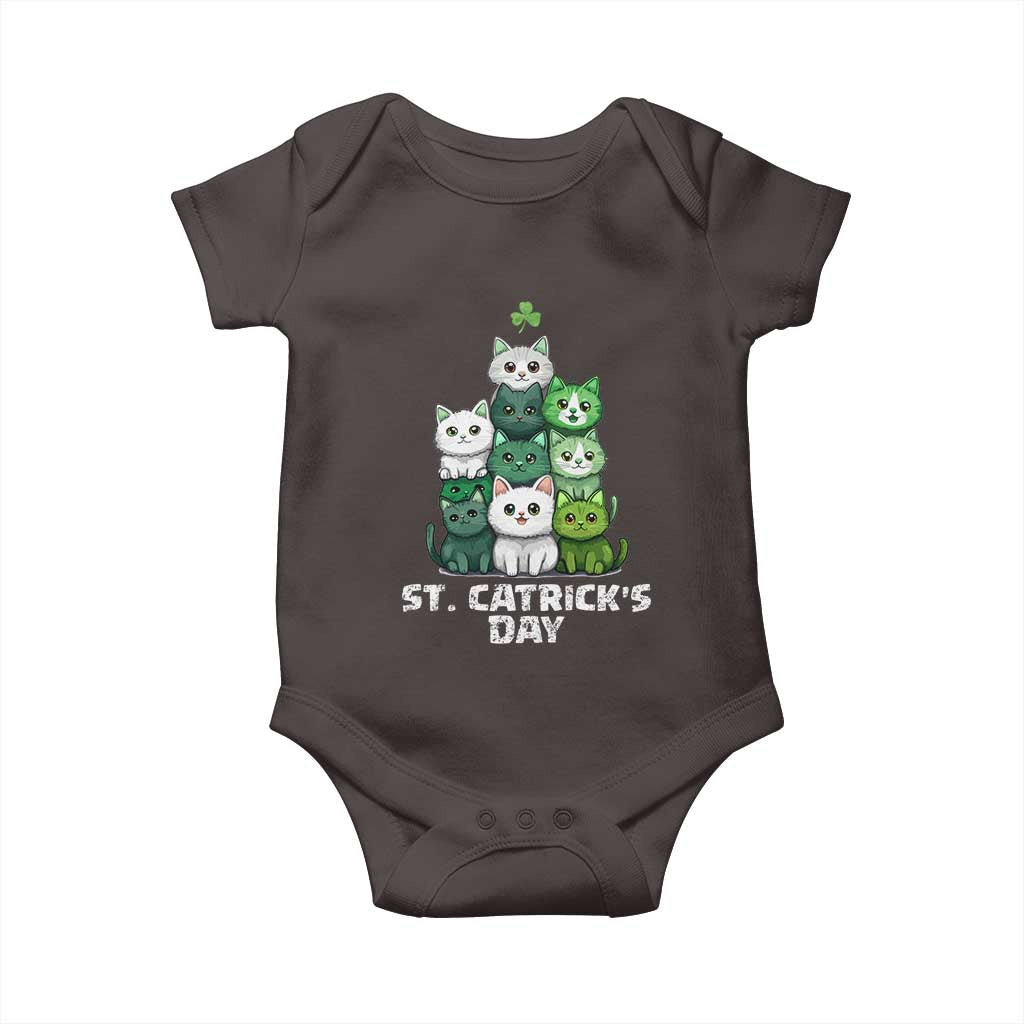 St. Patrick's Day Irish Cat Baby Onesie Cute Cats Saint Pattys