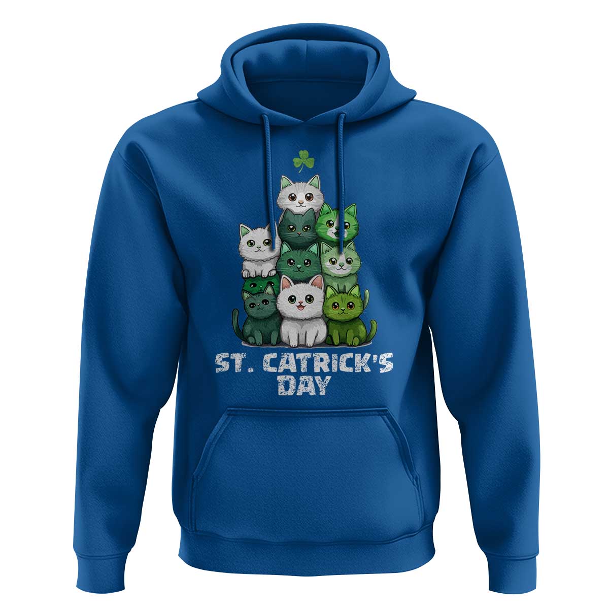 St. Patrick's Day Irish Cat Hoodie Cute Cats Saint Pattys