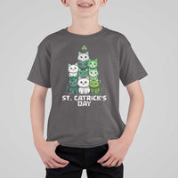 St. Patrick's Day Irish Cat T Shirt For Kid Cute Cats Saint Pattys