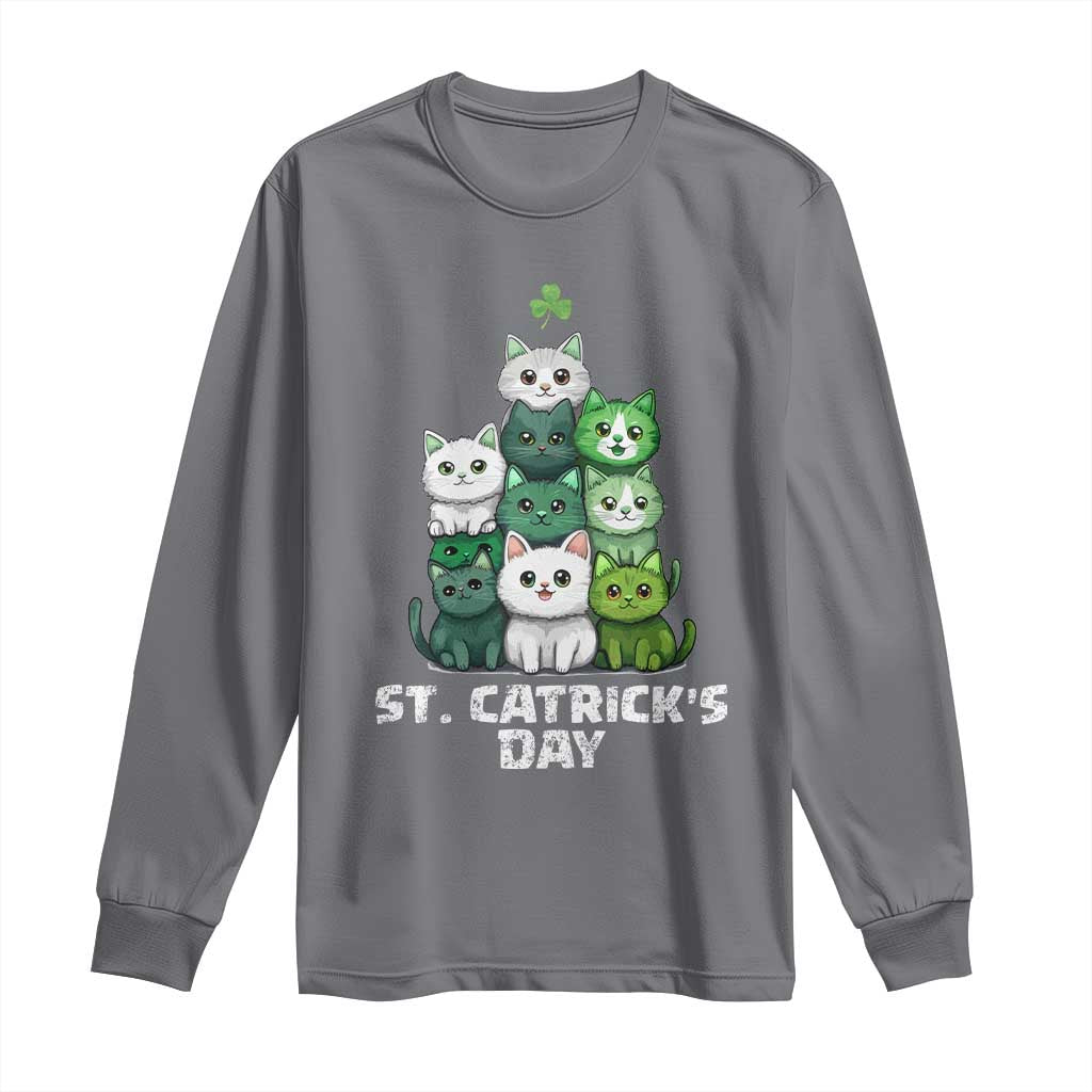 St. Patrick's Day Irish Cat Long Sleeve Shirt Cute Cats Saint Pattys