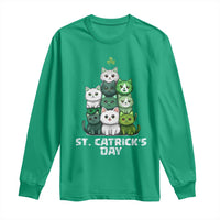 St. Patrick's Day Irish Cat Long Sleeve Shirt Cute Cats Saint Pattys