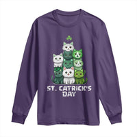 St. Patrick's Day Irish Cat Long Sleeve Shirt Cute Cats Saint Pattys