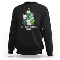 St. Patrick's Day Irish Cat Sweatshirt Cute Cats Saint Pattys