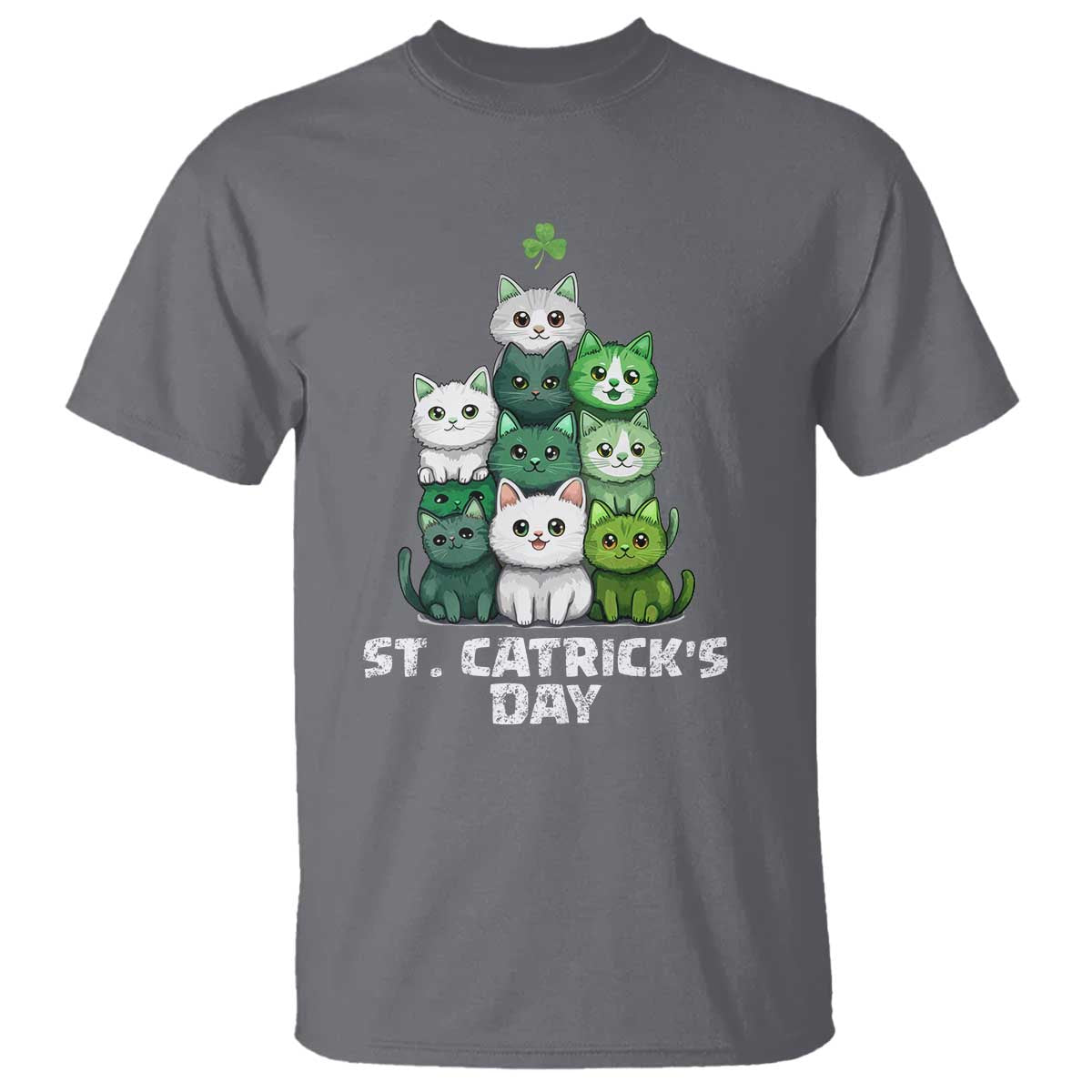 St. Patrick's Day Irish Cat T Shirt Cute Cats Saint Pattys