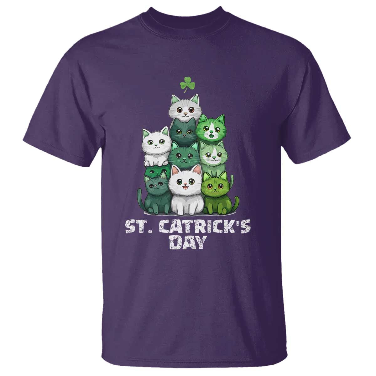 St. Patrick's Day Irish Cat T Shirt Cute Cats Saint Pattys