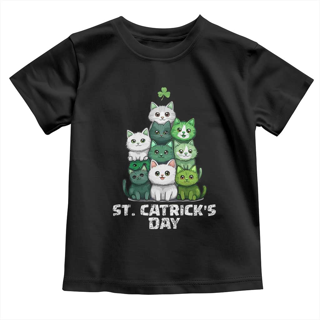 St. Patrick's Day Irish Cat Toddler T Shirt Cute Cats Saint Pattys