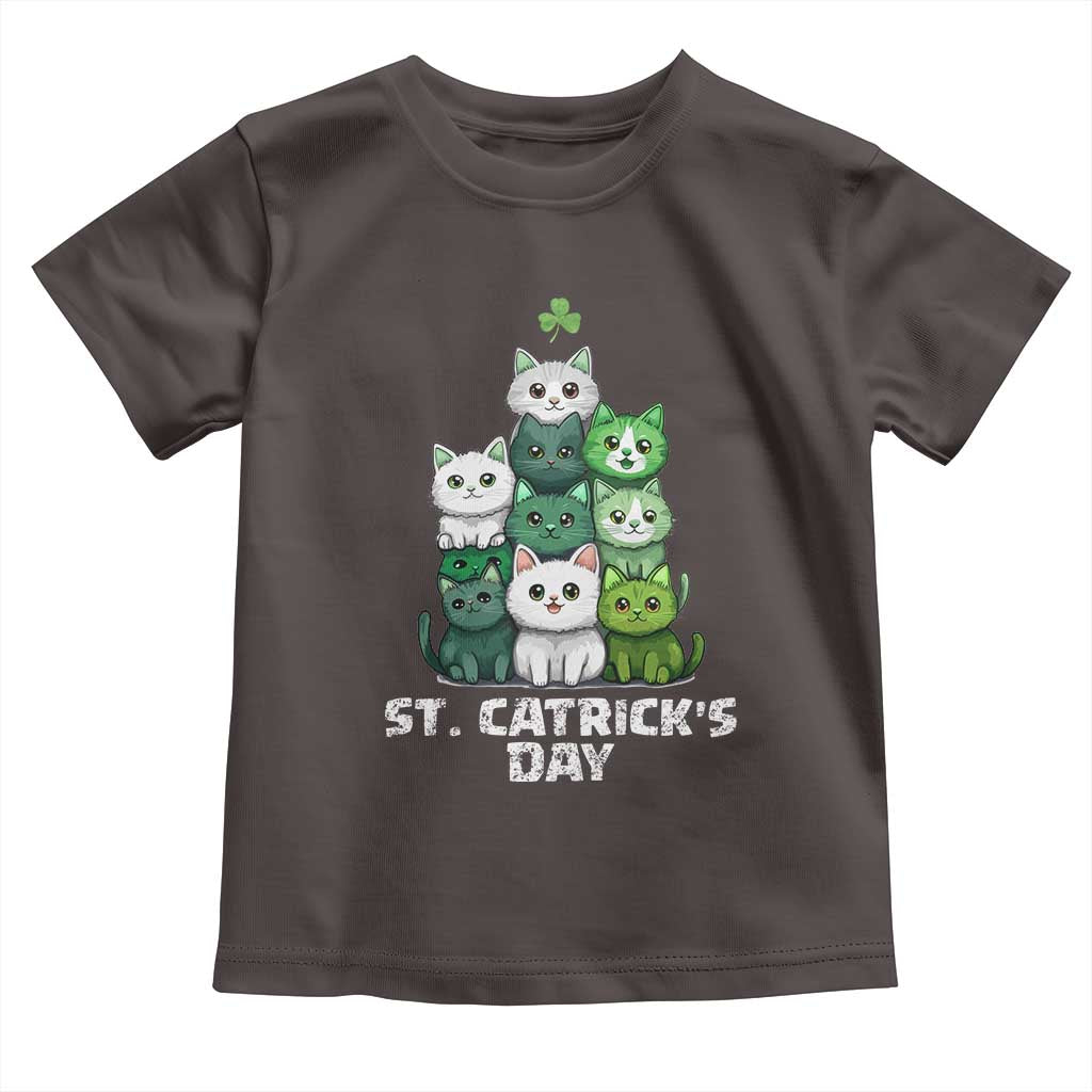 St. Patrick's Day Irish Cat Toddler T Shirt Cute Cats Saint Pattys