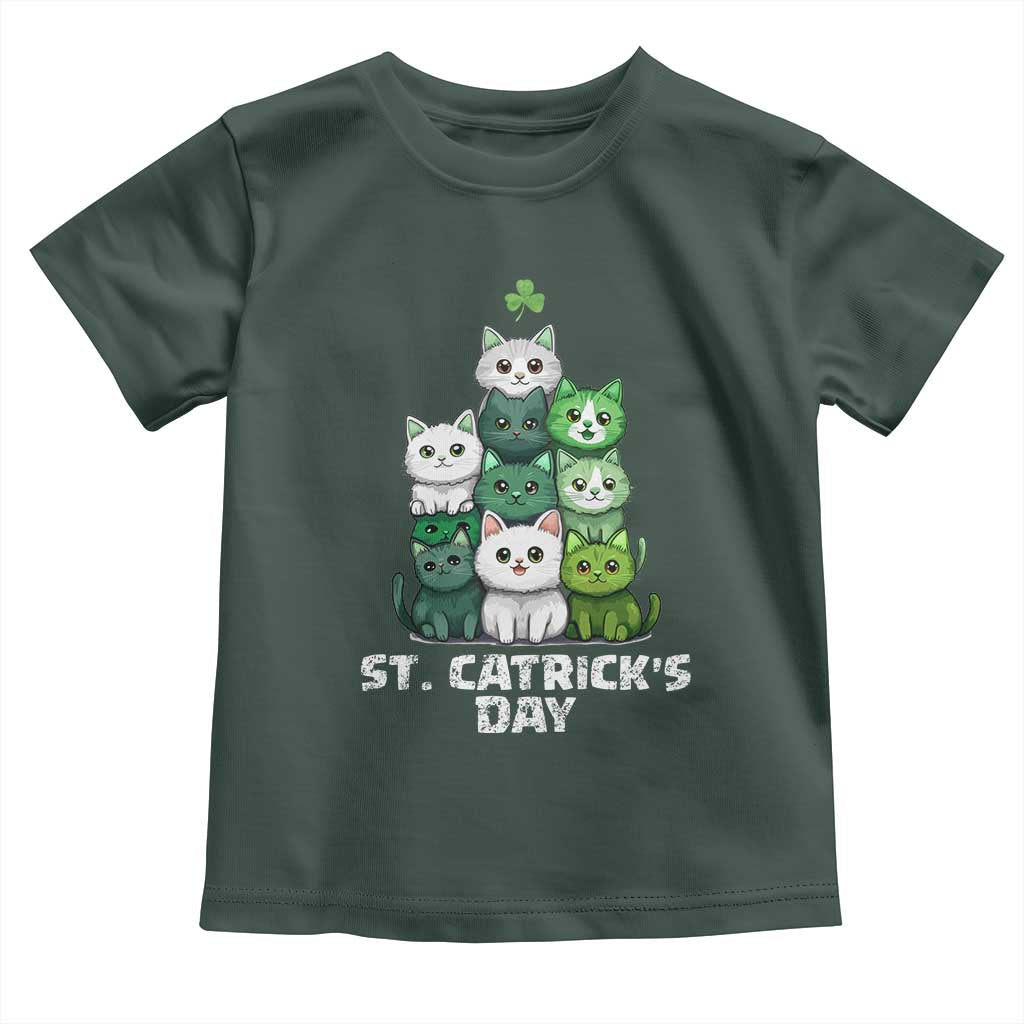 St. Patrick's Day Irish Cat Toddler T Shirt Cute Cats Saint Pattys