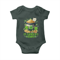 Cats St Patricks Day Baby Onesie Pot Of Gold Kitty Lover Lucky Irish