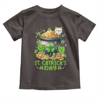Cats St Patricks Day Toddler T Shirt Pot Of Gold Kitty Lover Lucky Irish
