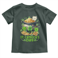 Cats St Patricks Day Toddler T Shirt Pot Of Gold Kitty Lover Lucky Irish