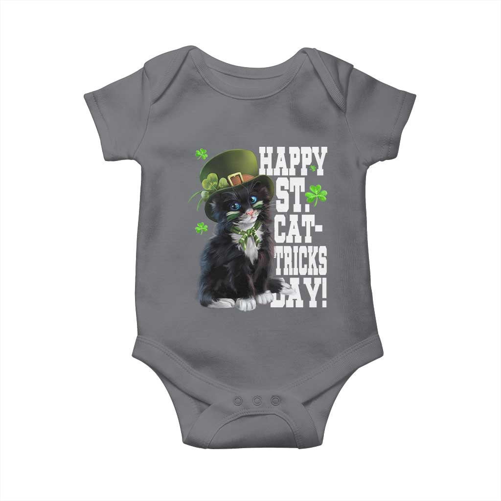 Shamrock Cat St Patricks Day Baby Onesie Kitty Mom Gift
