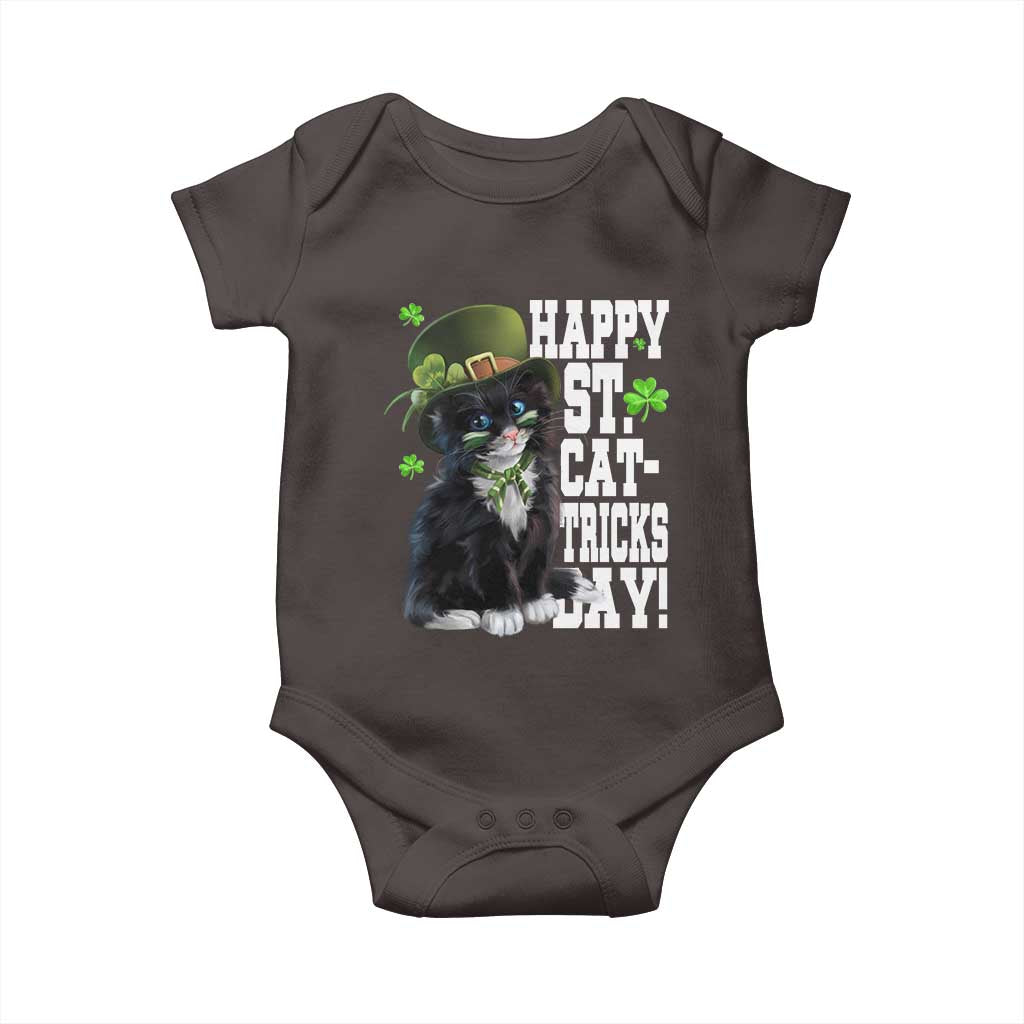Shamrock Cat St Patricks Day Baby Onesie Kitty Mom Gift