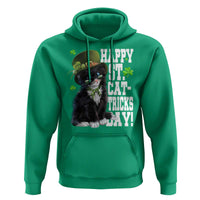 Shamrock Cat St Patricks Day Hoodie Kitty Mom Gift