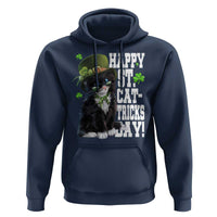 Shamrock Cat St Patricks Day Hoodie Kitty Mom Gift