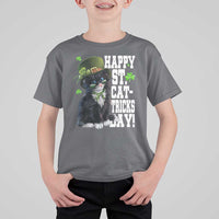Shamrock Cat St Patricks Day T Shirt For Kid Kitty Mom Gift