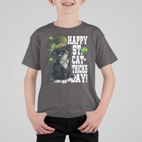 Shamrock Cat St Patricks Day T Shirt For Kid Kitty Mom Gift