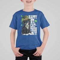 Shamrock Cat St Patricks Day T Shirt For Kid Kitty Mom Gift