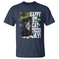 Shamrock Cat St Patricks Day T Shirt Kitty Mom Gift