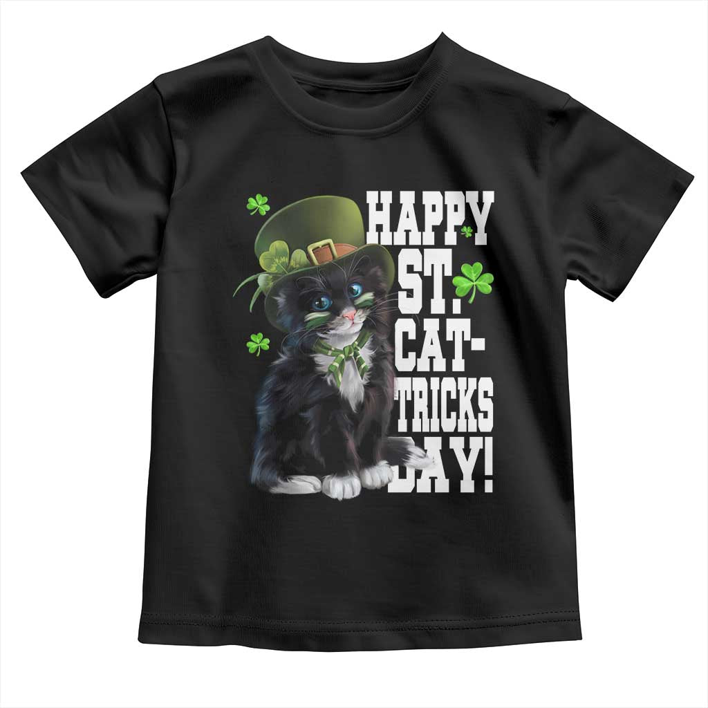 Shamrock Cat St Patricks Day Toddler T Shirt Kitty Mom Gift