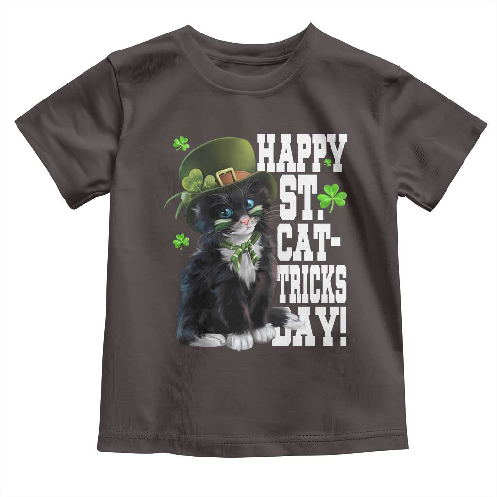 Shamrock Cat St Patricks Day Toddler T Shirt Kitty Mom Gift