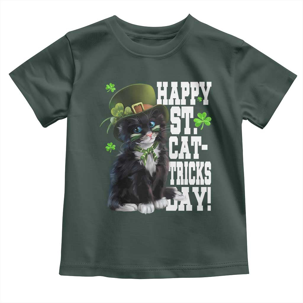 Shamrock Cat St Patricks Day Toddler T Shirt Kitty Mom Gift