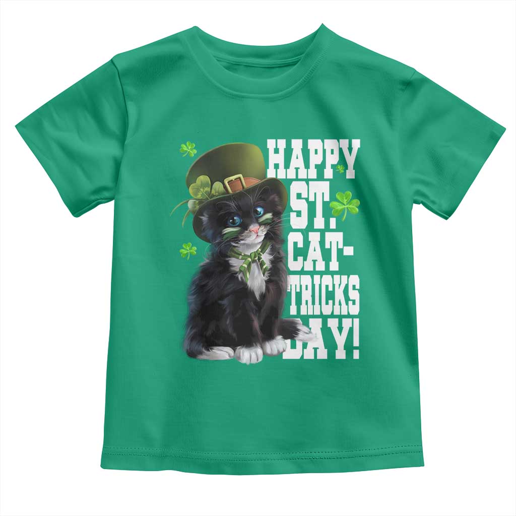Shamrock Cat St Patricks Day Toddler T Shirt Kitty Mom Gift