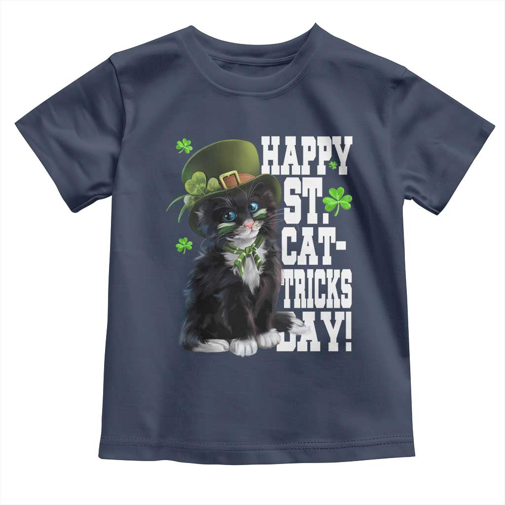Shamrock Cat St Patricks Day Toddler T Shirt Kitty Mom Gift