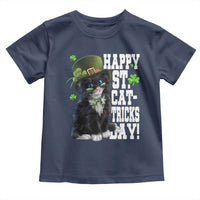 Shamrock Cat St Patricks Day Toddler T Shirt Kitty Mom Gift