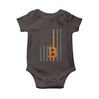 BTC Bitcoin American Flag Baby Onesie Crypto Buy the Dip