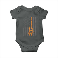 BTC Bitcoin American Flag Baby Onesie Crypto Buy the Dip